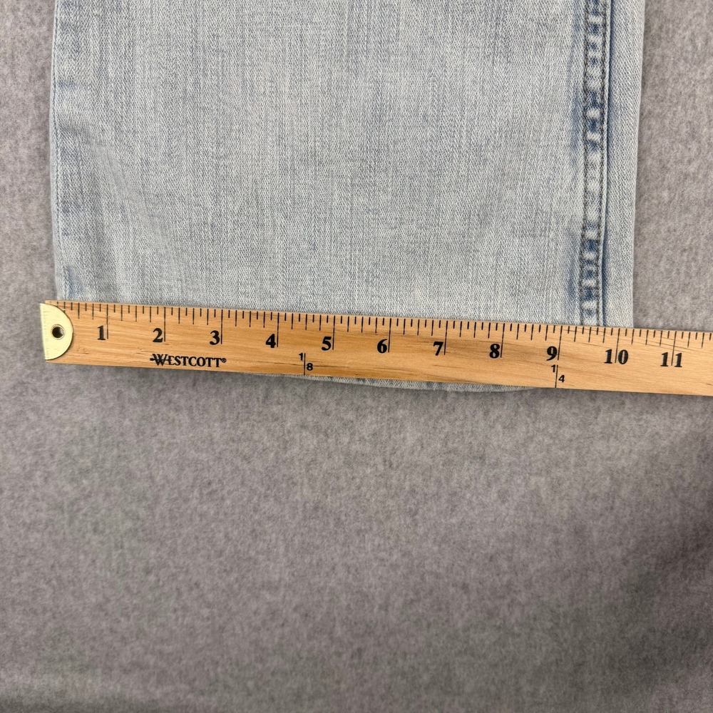 Aeropostale Low Rise Flare Jeans Light Wash Distressed Blue Denim Size 8 Reg - Picture 8 of 10